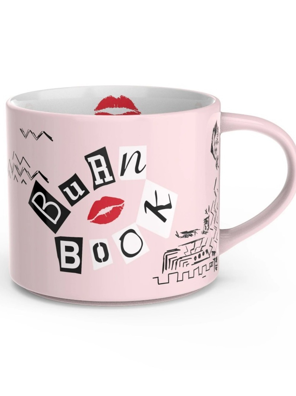 Zak Designs PINK MEAN GIRLS 15oz Modern Mug (NWT)
